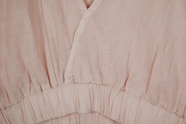 Blush Pink Voile Bralette with Kimono Sleeves