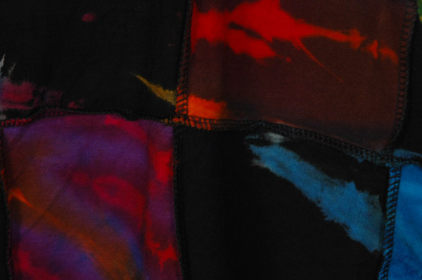 Kaleidoscope Tie Dye Patchwork Short Tank Top