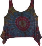 Cosmic Eclipse Tie-Dye Festival Crop Top