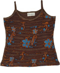 Cocoa Bloom Razor Cut Ribbed Cotton Tank Top