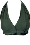 Green Kelp Hand-Dyed Boho Tankini Top