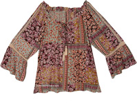 Plum and Sage Summer Weekend Swing Top