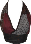Spicy Harvest Patchwork Halter Bralette Top