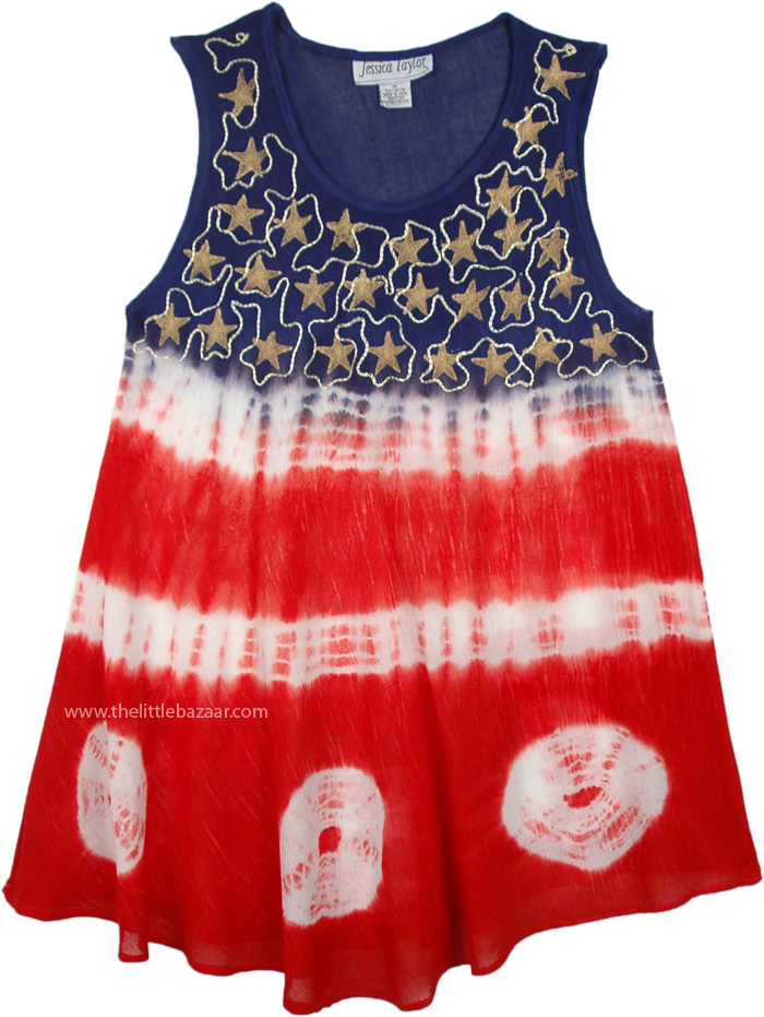 American Patriot Sleeveless Swing Top