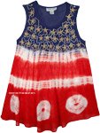 American Themed Festival Tie Dye Shirt Free Size [6154]