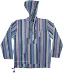 Unisex Kathmandu Cotton Striped Hoodie Shirt with Pockets [6892]