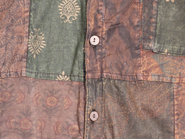 Short Sleeves Unisex Vintage Hippie Shirt in Brown