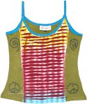 Knit Boho Tank Top with Razor Cut and Embroidery [8191]