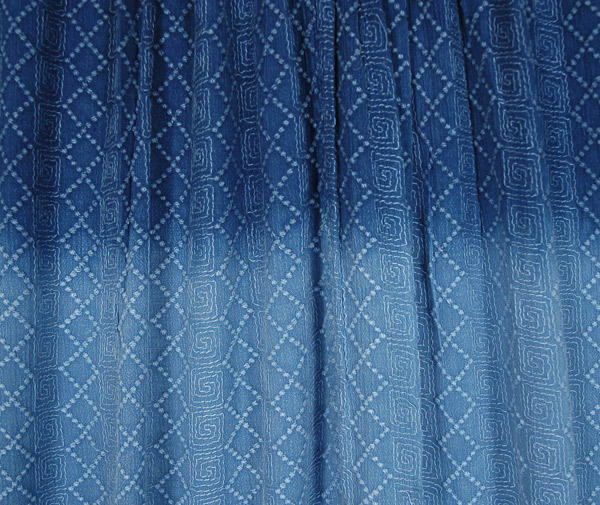 Denim Blue Ombre Sleeveless Umbrella Style Rayon Top