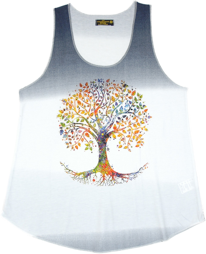 Tree Of Life Graphic Hippie Tank Top