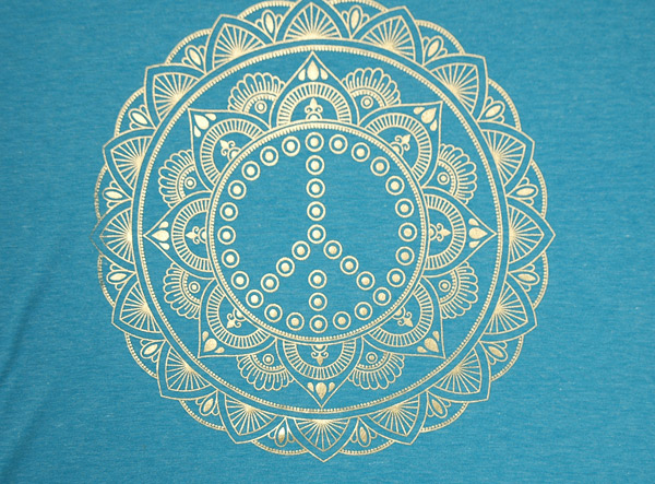 Lotus Mandala with Peace Symbol Summer Tank Top