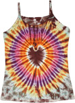 Hippie Heart Enlightened Tie Dye Summer Tank Top
