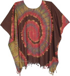 Boho Chic Summer Poncho with Feathered Tassles [8933]