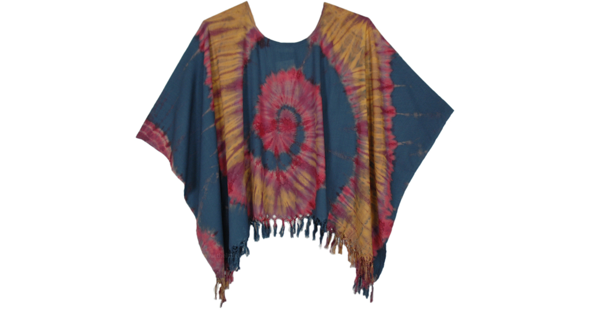 Hippie Tie Dye Poncho