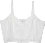 Pristine White Boho Aesthetic Crop Top