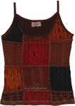 Earth Line Patchwork Healing Top