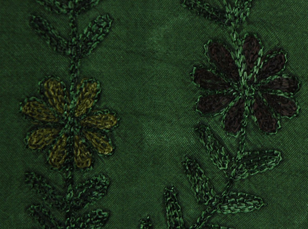 Green Team Embroidery Hanky Hem Halter Top