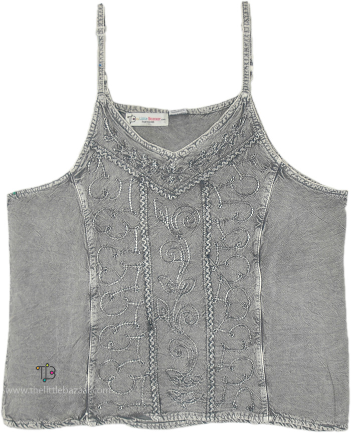 Bohemian Grey Vintage Soft Tank Top