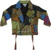 Midnight Garden Boho Patchwork Short Jacket