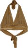 Honey Glow Boho Halter Embroidered Bralette Top