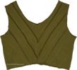 Brown Glow Tiedye Soft Crop Top