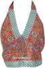 Reversible Exotica Blue Halter Top