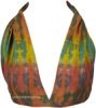 Green Garden Tie-Dye Halter Bralette Top