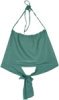 Tea Green Stonewashed Straight Leg Pants