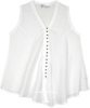 White Breeze Boho Sleeveless Top