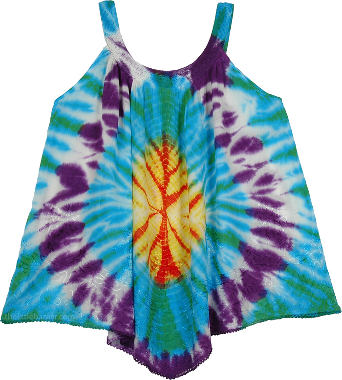 Eclectic Boho Tie Dye Tank Top