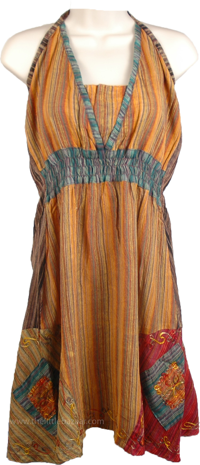 Congo Brown Embroidered Tunic Top