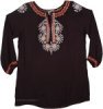 Onyx Full Sleeve Floral Embroidered Tunic
