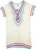 Short Sleeve Lighthearted Crochet Tunic