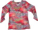 Festive Kaleidoscopic Tunic in Red