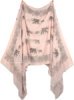 Elegant Elephant Short Drape Poncho in Pale Pink