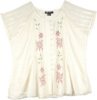 Alabaster Amour Embroidered Short Top