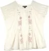 Alabaster Amour Embroidered Short Top