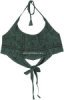 Green Tundra Halter Style Bralette Top