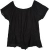 Raven Whisper Eyelet Treasure Embroidered Top