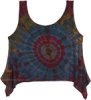 Cosmic Eclipse Tie-Dye Festival Crop Top