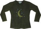 Crescent Moon Celestial Boho Long Sleeve Top