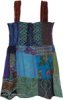 Blue Tinsel Cotton Patchwork Smocked Top