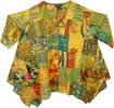 Spring Serenade Boho Patchwork Tunic Top XXL