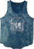 Hip Peace Van Teal Cotton Tank Top