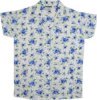 Cornflower White Cotton Summer Shirt