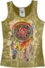 Dusty Olive Tank Top with Artistic Dreamcatcher Print