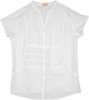 Ivory Beauty White Cotton Buttoned Shirt with Embroidery