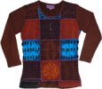 Rusty Haze Full Sleeve Earthy Top with Razor Cut