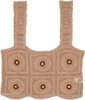 Daisy Dunes Beige Bohemian Sleeveless Crochet Top