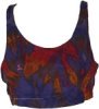 Irises Purple Tiedye Short Crop Top